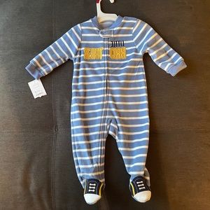 Baby boy footed pajamas